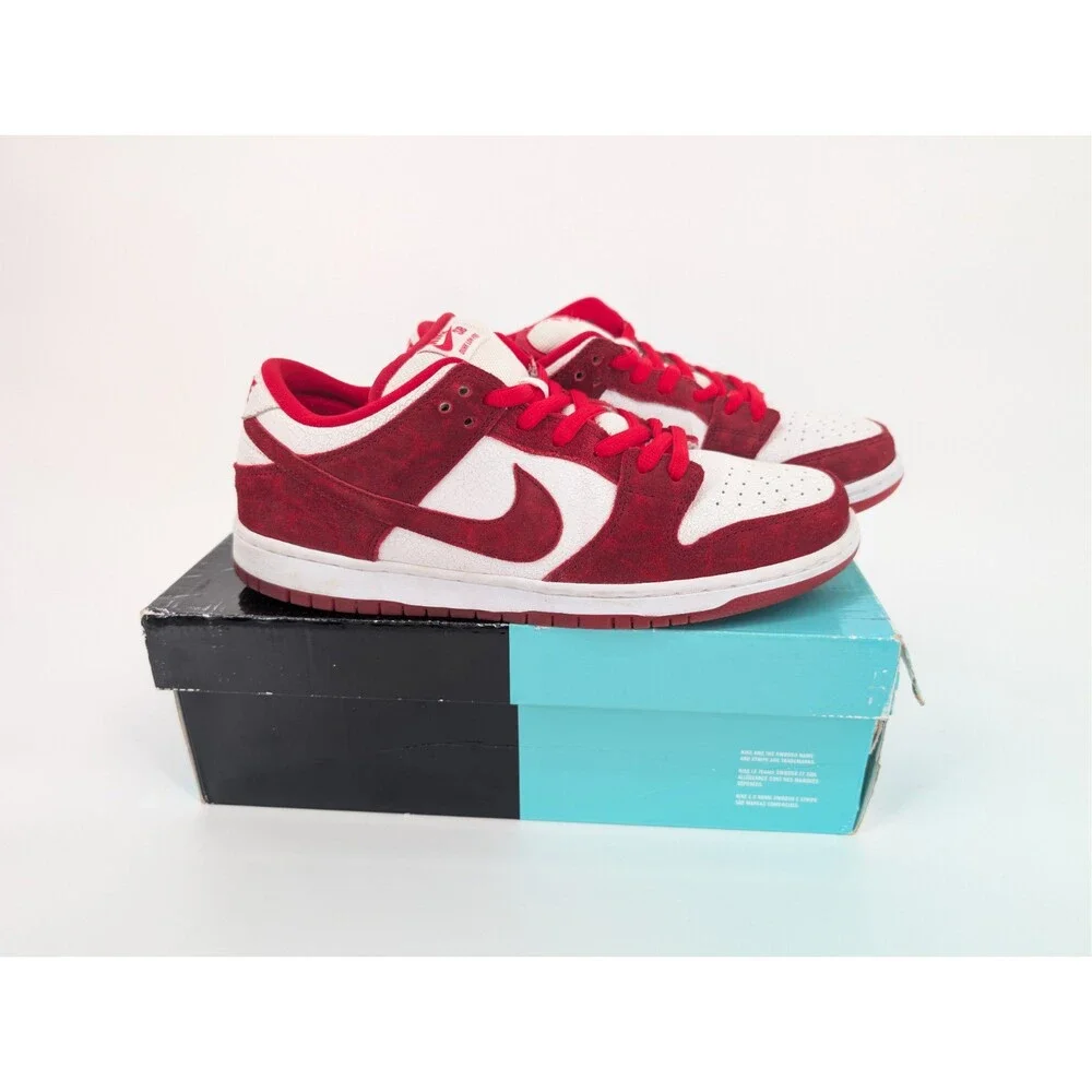 Nike Dunk Low Premium SB Valentine's Day 2014 Men's 10.5 313170-662 Red White